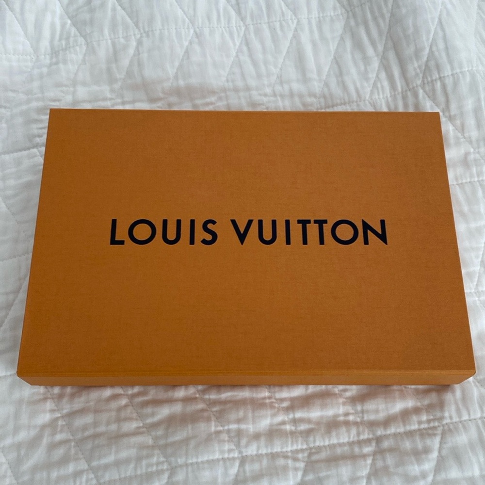 Louis Vuitton magnetic closure authentic from store storage box. 12 in X 8 in